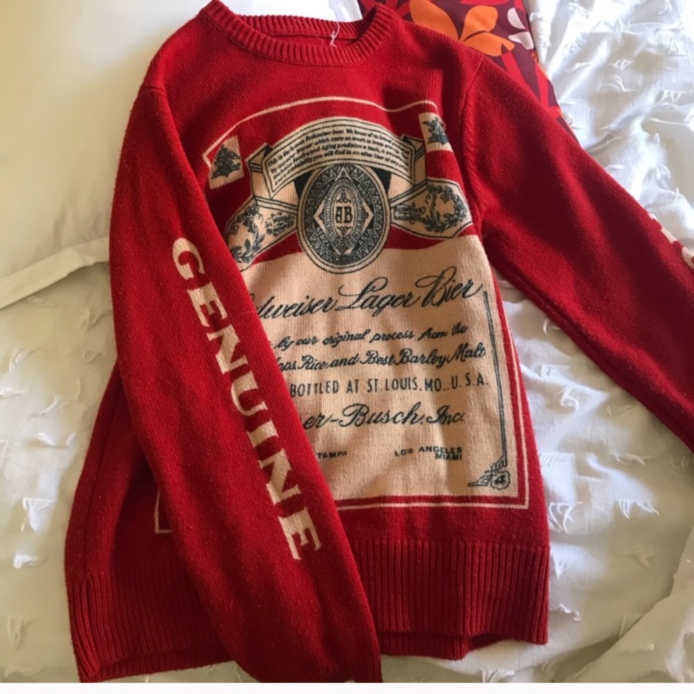Budweiser sweater vintage